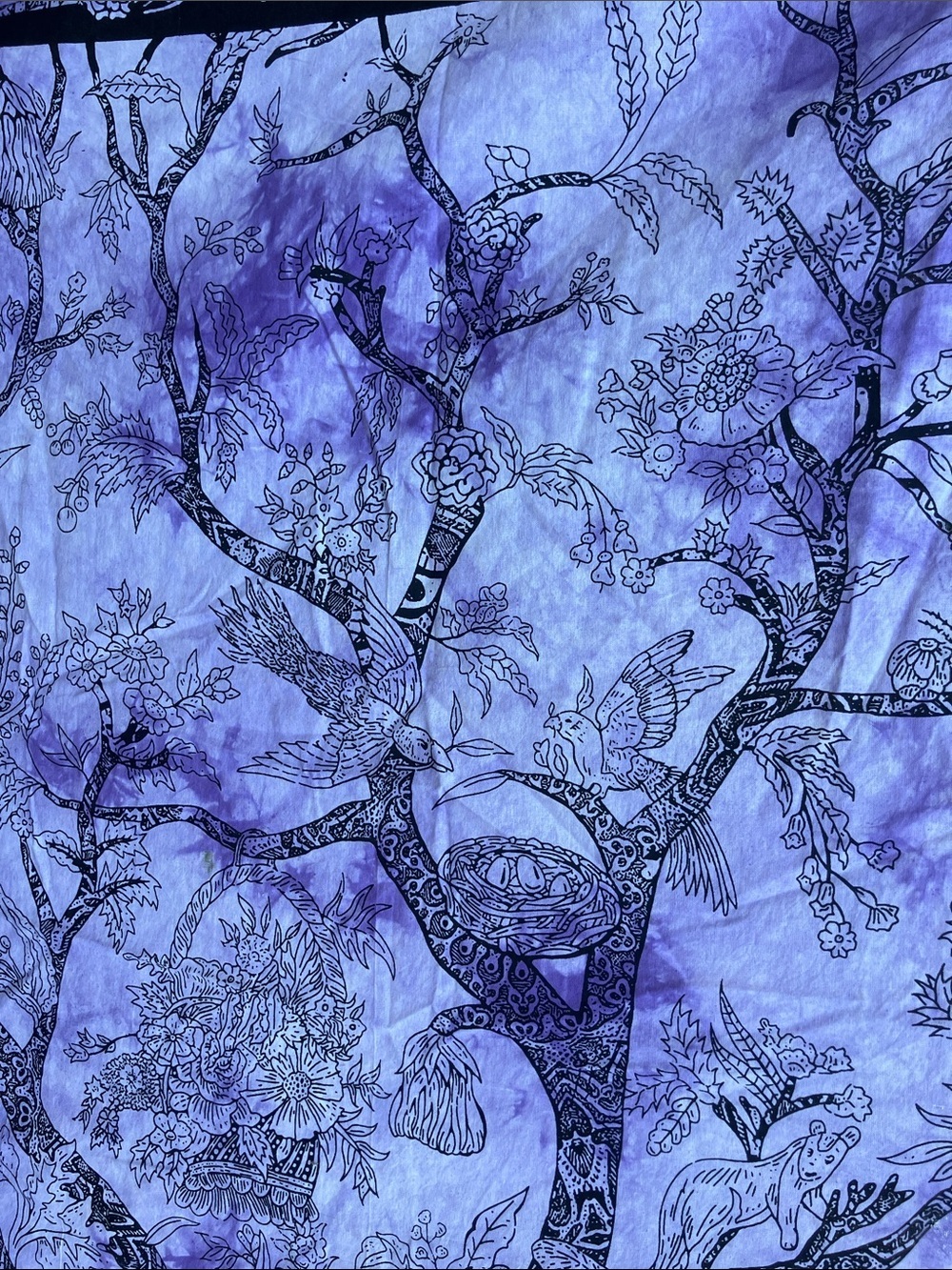 Zest for Life life-giving tree tapestry 100% cotton 59 x 85 - Picture 5 of 10